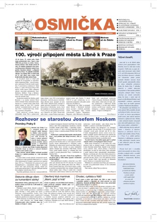 Titulní strana, Osmička září 2001