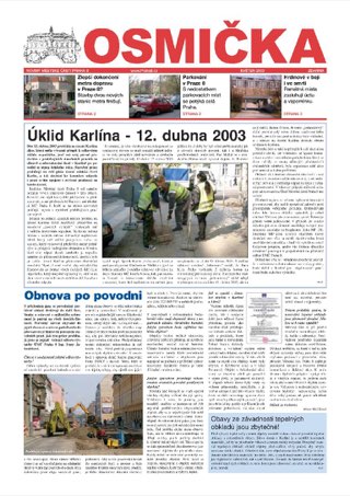 Titulní strana, Osmička květen 2003