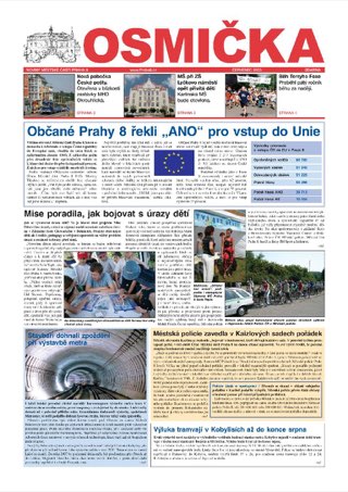 Titulní strana, Osmička červenec 2003