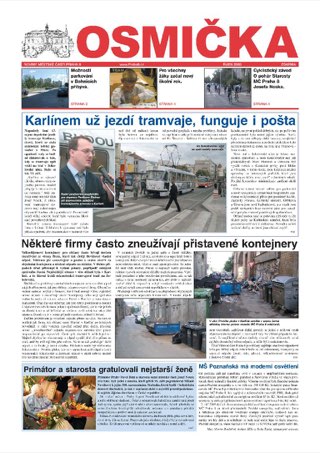Titulní strana, Osmička říjen 2003