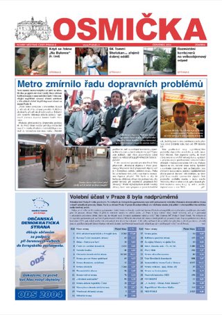Titulní strana, Osmička červenec 2004