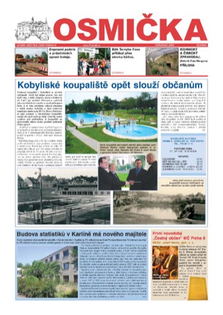 Titulní strana, Osmička červenec 2005