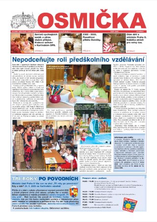 Titulní strana, Osmička září 2005