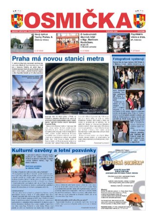 Titulní strana, Osmička červen 2006