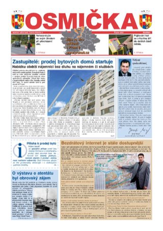 Titulní strana, Osmička říjen 2007