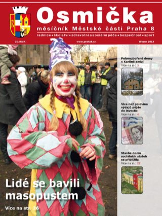 Titulní strana, Osmička březen 2013