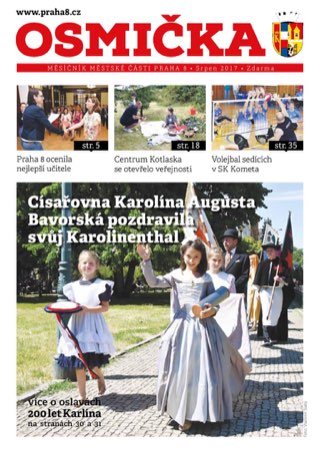 Titulní strana, Osmička srpen 2017
