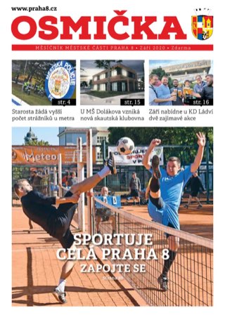 Titulní strana, Osmička září 2020